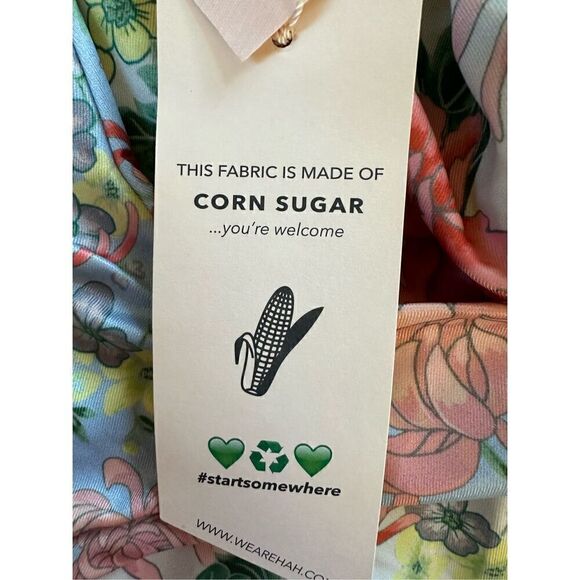 We are Hah Floral Wrap One Piece Swimsuit Size S - Picture 8 of 8